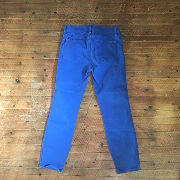 J Crew royal blue Lookout high rise skinny 26P cropped jeans - Picture 4 of 4